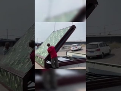 Πτυσσόμενο Τρίγωνο Σπίτι Κοντέινερ Κόκκινο Κατάλληλο για Κάμπινγκ και Υπαίθριες Δραστηριότητες