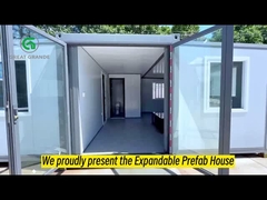 20Foot πτυσσόμενο εκτάσιμο Prefab εμπορευματοκιβώτιο σπιτιών για τη μεταπολεμική αναδημιουργία καταστροφής