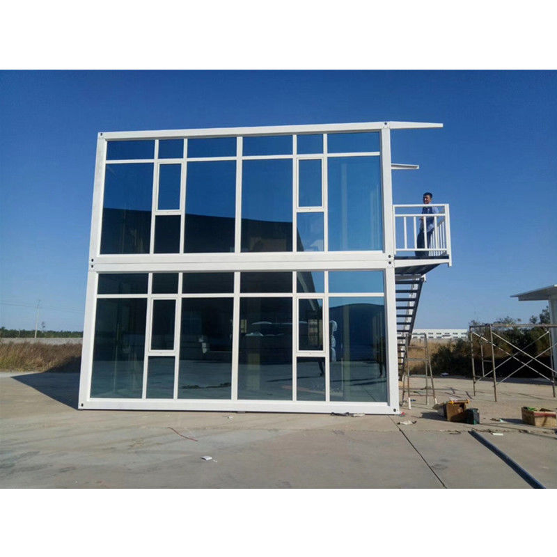 Δύο Eps πολυτέλειας ιστορίας φορητά Prefab σπίτια εμπορευματοκιβωτίων σπιτιών για κατοικημένο