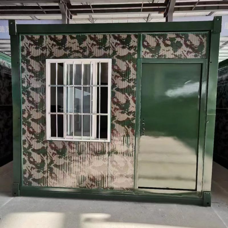 Prefab φορητό μορφωματικό εμπορευματοκιβώτιο γραφείων περιοχών χάλυβα εμπορευματοκιβωτίων σπιτιών για τη στρατοπέδευση στρατού