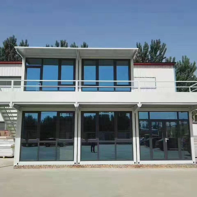 Prefab εκτάσιμο διπλώνοντας σπίτι εμπορευματοκιβωτίων πυρήνων γυαλιού για τη σύγχρονη ναυτιλία διαβίωσης