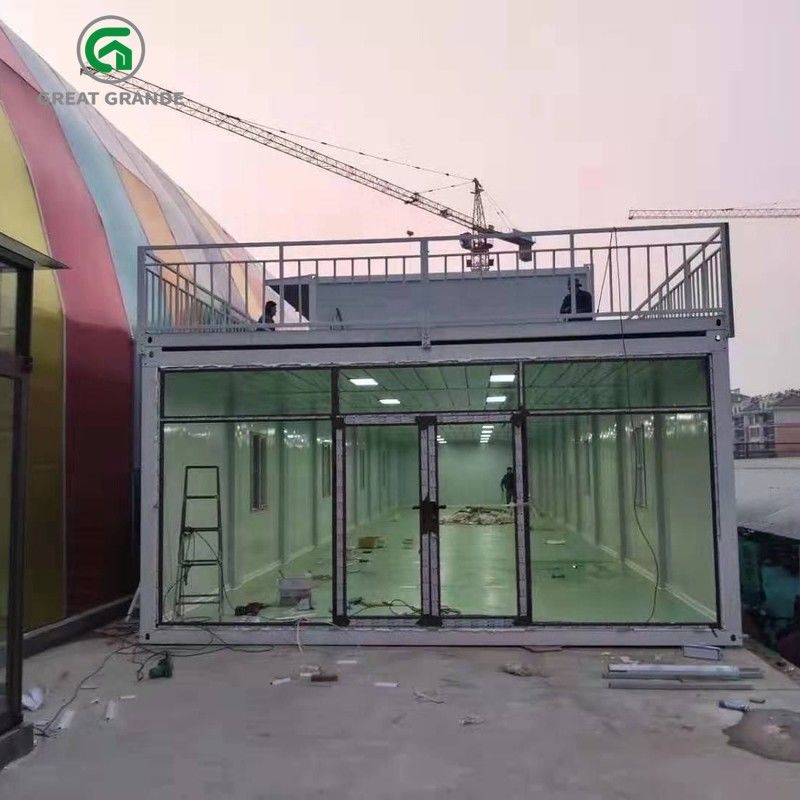Δύο Eps πολυτέλειας ιστορίας φορητά Prefab σπίτια εμπορευματοκιβωτίων σπιτιών για κατοικημένο