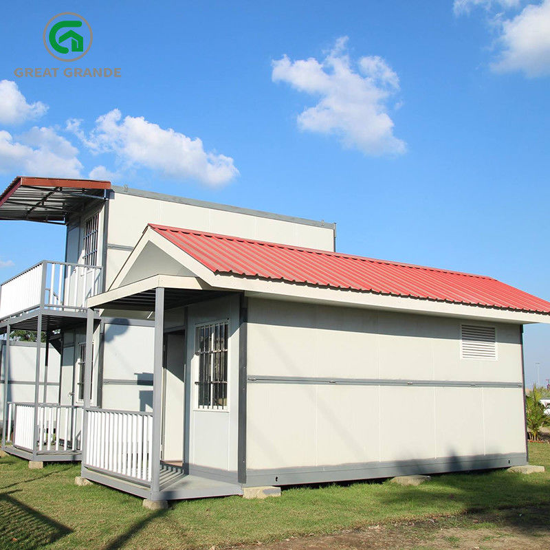 Prefab διπλώνοντας σπίτι εμπορευματοκιβωτίων για το προσωρινό γραφείο και στέγαση στο εργοτάξιο οικοδομής
