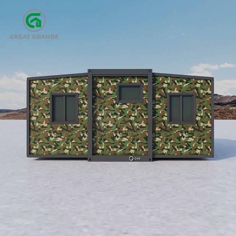 Επεκτάσιμα σπίτια 5600 mm * 6300 mm * 2250 mm Εσωτερικός χώρος Γρήγορη εγκατάσταση